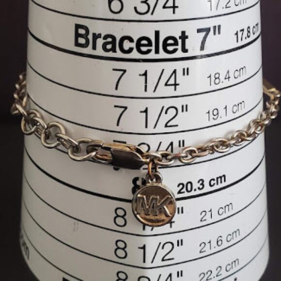 Michael Kors Pave Bar Bracelet Gold Tone with Lobster Clasp - Picture 8 of 9